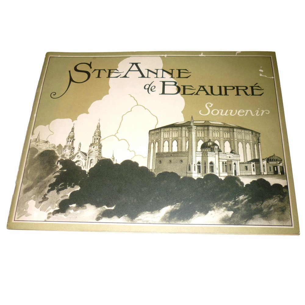 Vintage Ste Anne de Beaupre Souvenir Booklet Cyclorama of Jerusalem Crucifixion‎